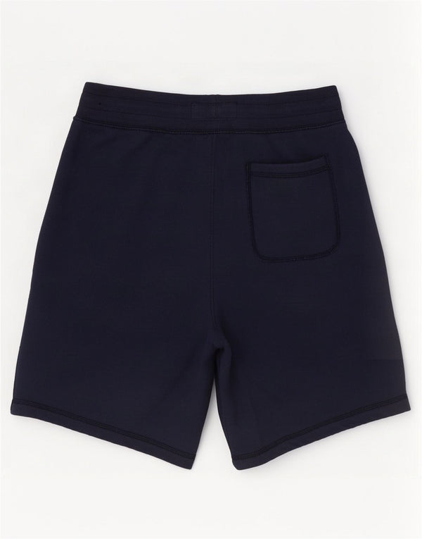 Abercrombie & Fitch Short de sport graphique pour homme Petit coton bleu marine