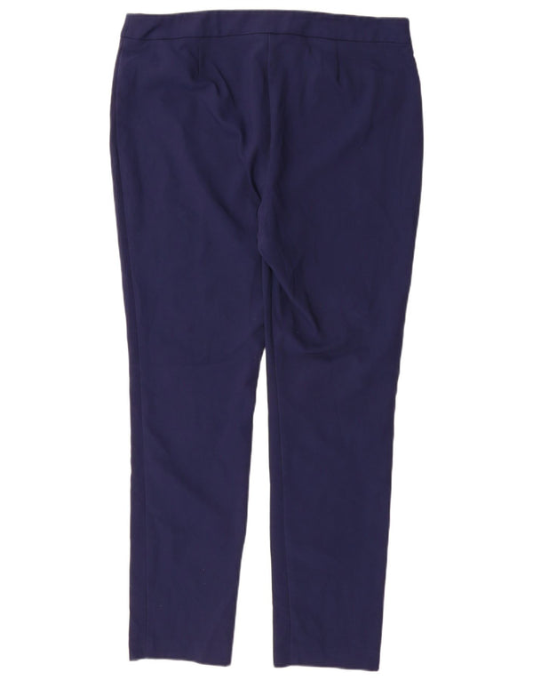 Marks & Spencer Pantalon décontracté slim pour femme UK 16 Large W34 L28 Bleu marine