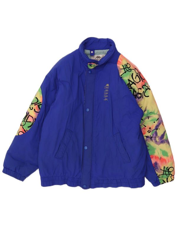 Kappa - Veste de ski coupe décontractée graphique pour garçon 15-16 ans - Bleu color block