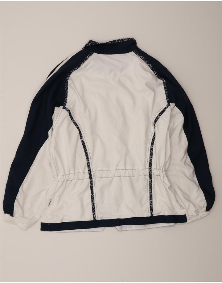 Canyon Veste de survêtement pour homme UK 42 Large Blanc Colorblock Polyester