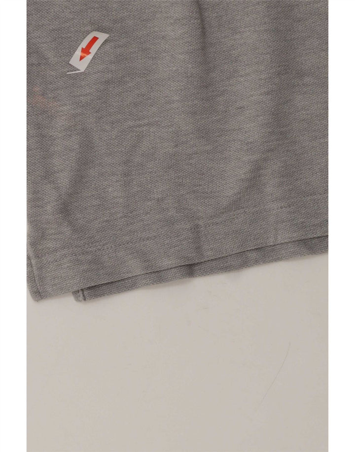 Benetton Polo Homme Gris Moyen Moucheté