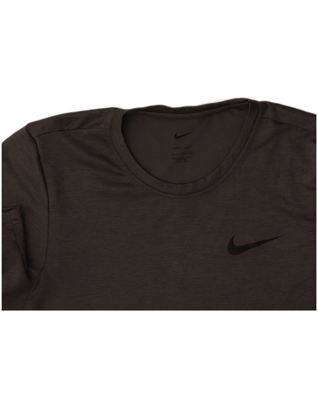 NIKE T-shirt Dri Fit pour hommes, petit, gris, polyester