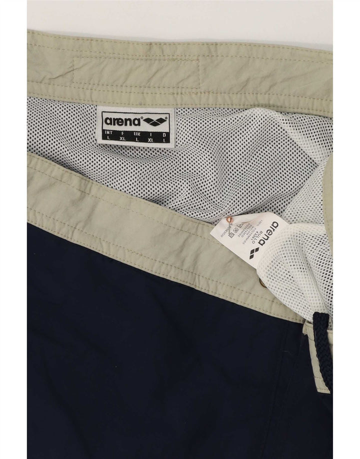 Arena Short de Bain Homme Large Bleu Marine Colorblock Polyester