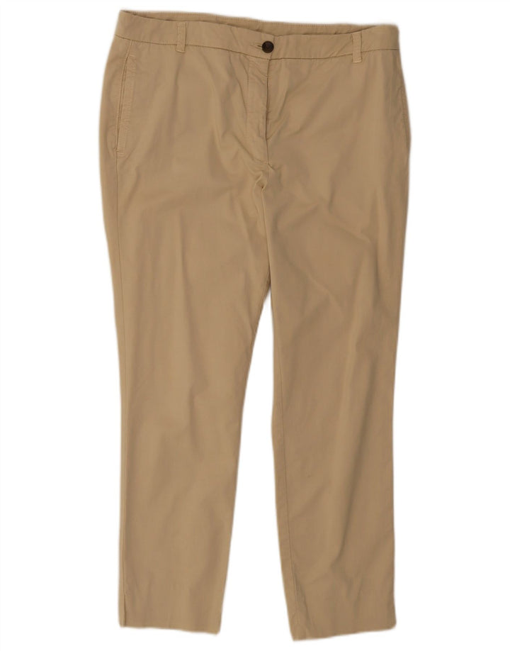 Massimo Dutti Pantalon Chino Slim Femme W34 L26 Beige