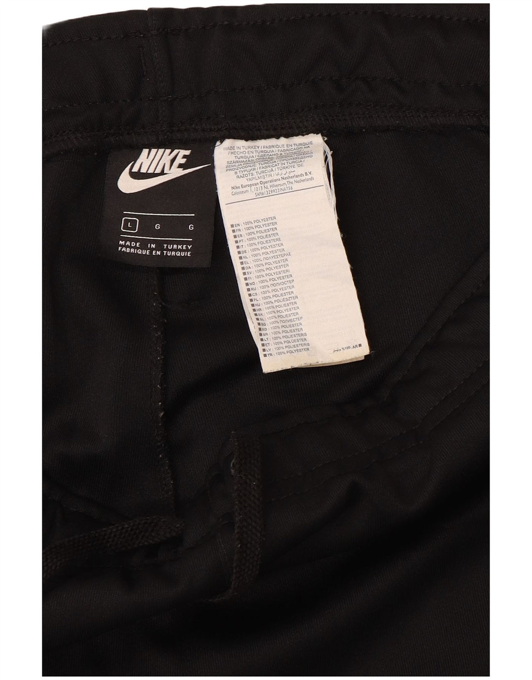 NIKE Pantalon de survêtement graphique pour hommes Joggers Large Noir Polyester