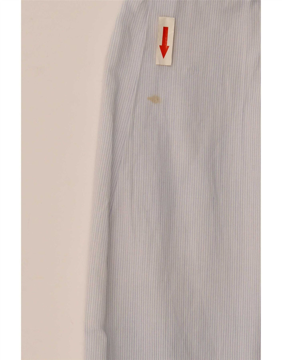 Zara Chemise Slim Fit Bleu Moyen En Coton À Fines Rayures
