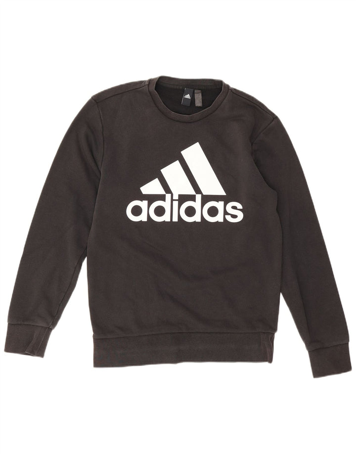Adidas Sweat-shirt graphique pour homme Petit coton noir