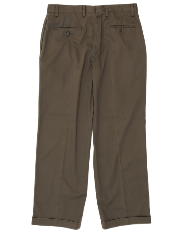 Eddie Bauer Pantalon chino coupe décontractée pour homme W34 L32 Coton kaki
