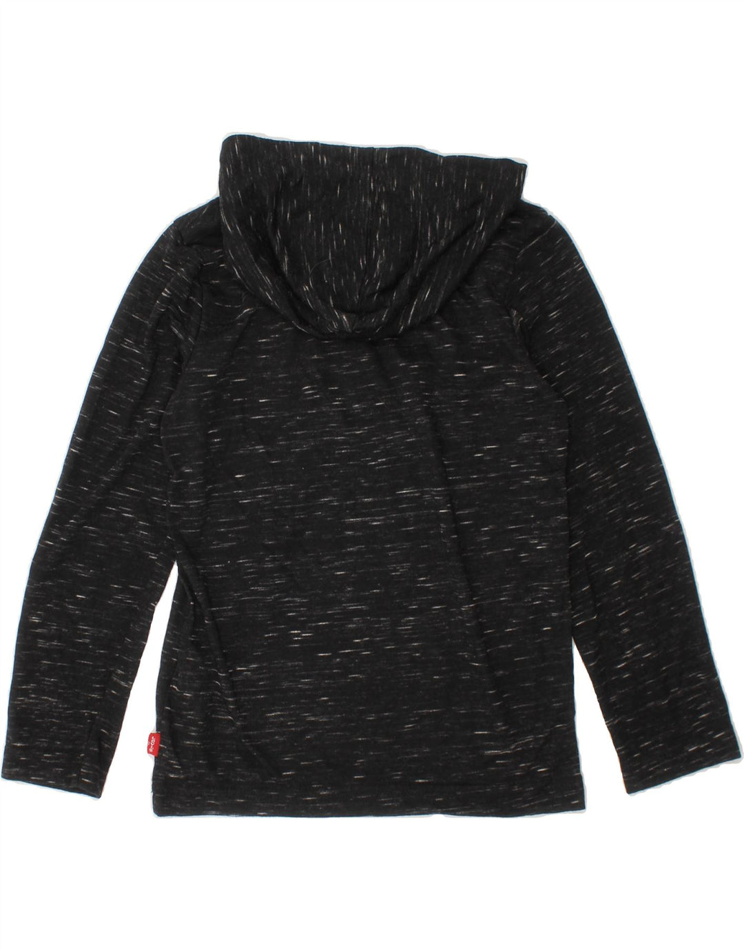 LEVI'S Boys Hoodie Jumper 5-6 Years Small  Black Flecked Polyester Vintage Levi's and Second-Hand Levi's from Messina Hembry 