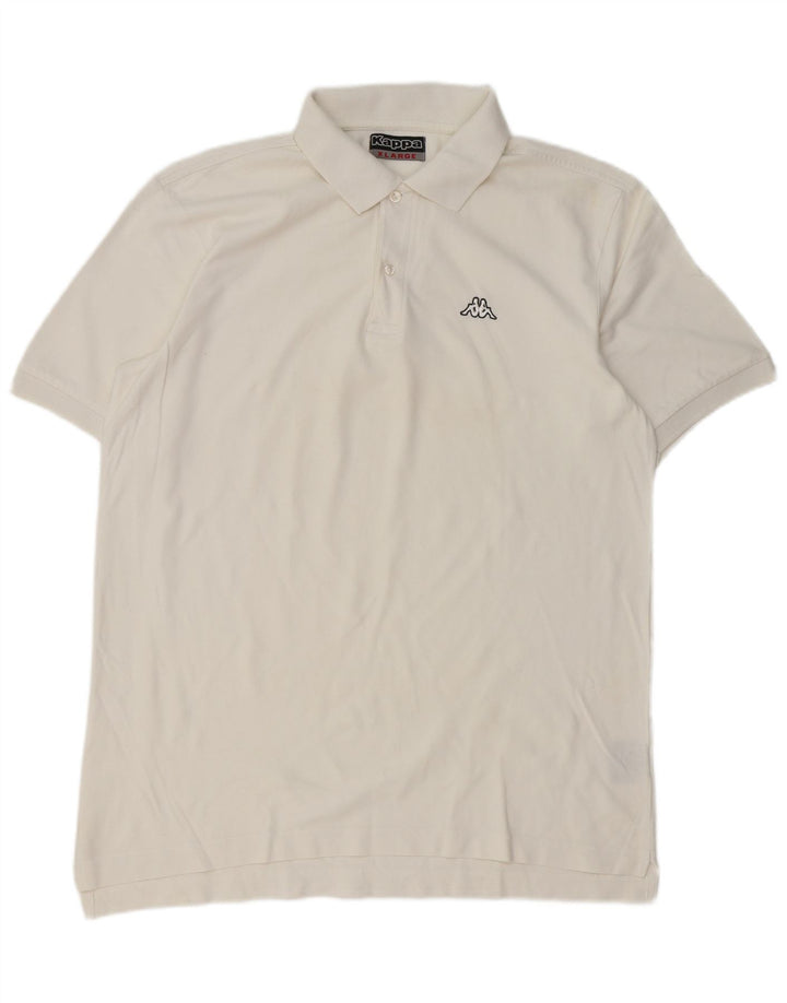 Kappa Polo Homme XL Blanc Coton