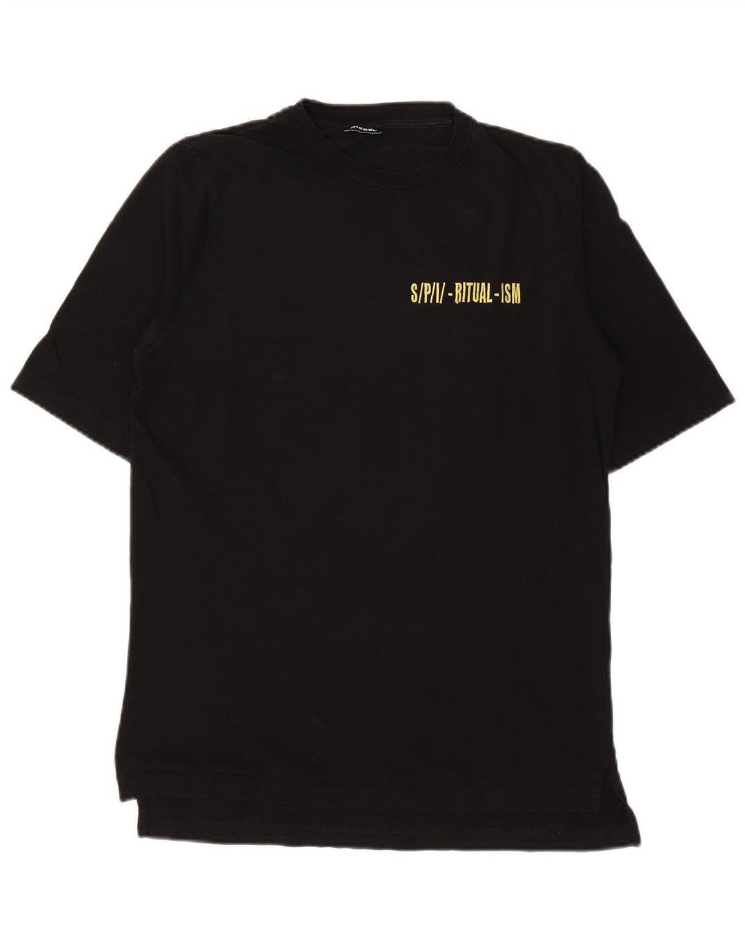 Diesel T-Shirt Graphique Homme Petit Noir Coton