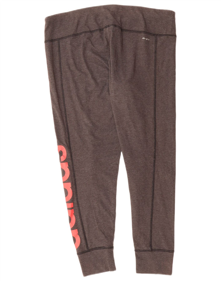 Adidas Climalite Graphic Leggings UK 20/22 XL Gris Polyester