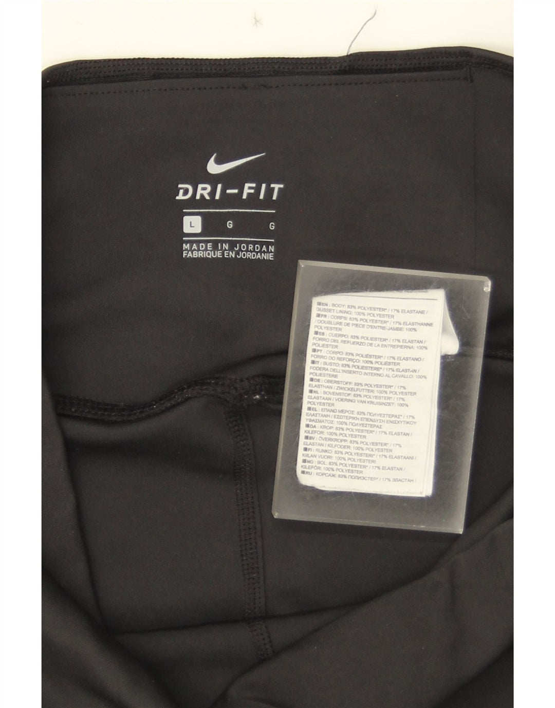 Pantalon de survêtement Nike Dri Fit pour femme UK 14 Large Noir Polyester