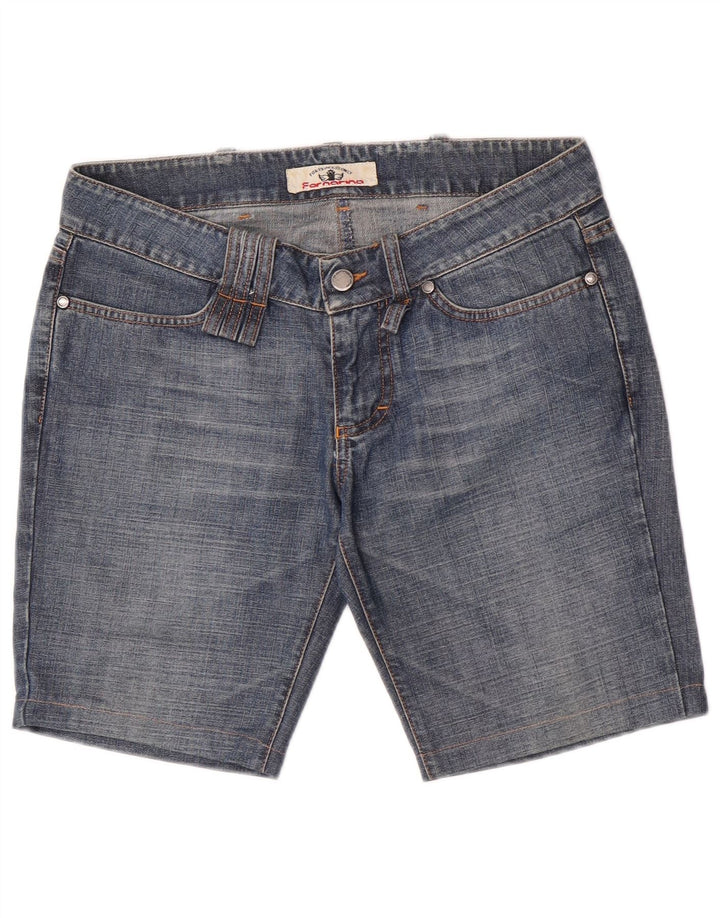 Fornarina Short En Jean Femme W30 Coton Bleu Moyen