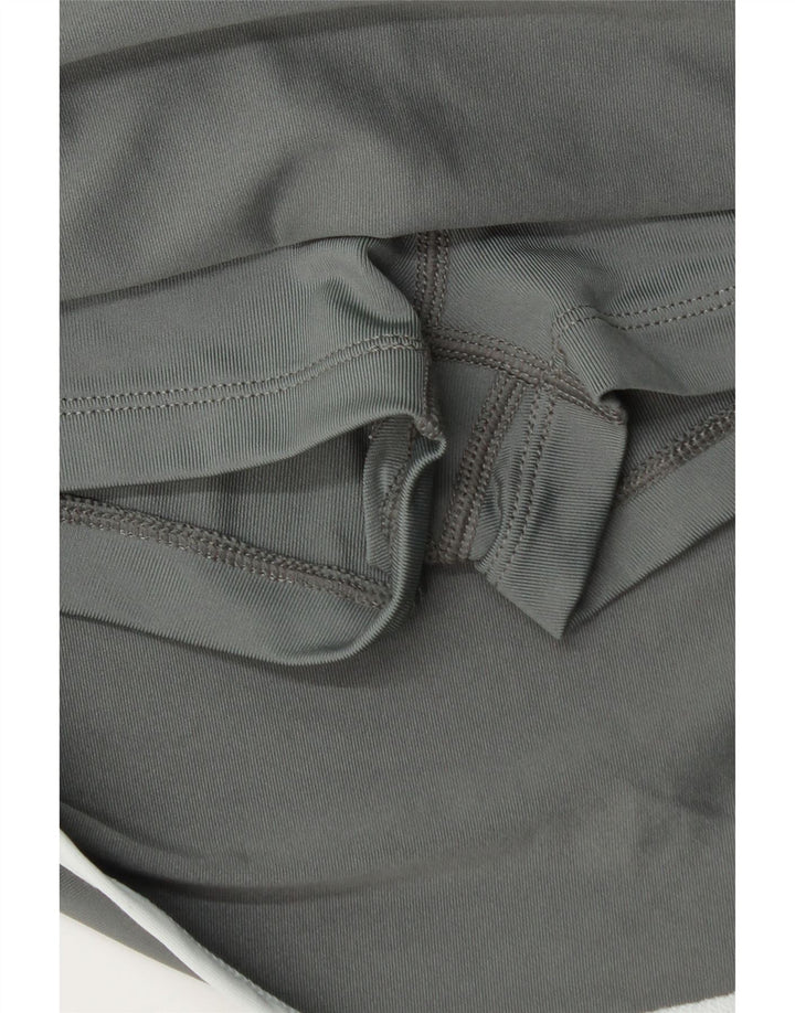 Nike Womens Dri Fit Skort UK 14 Large Gris Colorblock Polyester