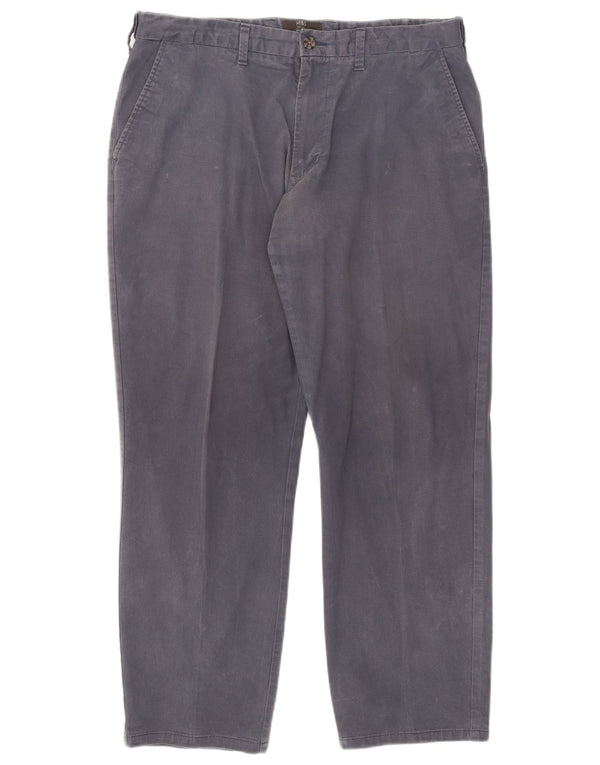 Marks & Spencer Pantalon Chino Droit Homme W36 L29 Bleu Marine Coton