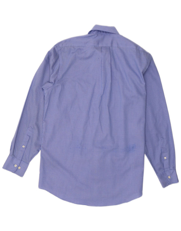 Chaps Chemise Homme Taille 15 1/2 Coton à Carreaux Bleu Moyen