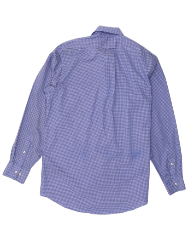 Chaps Chemise Homme Taille 15 1/2 Coton à Carreaux Bleu Moyen