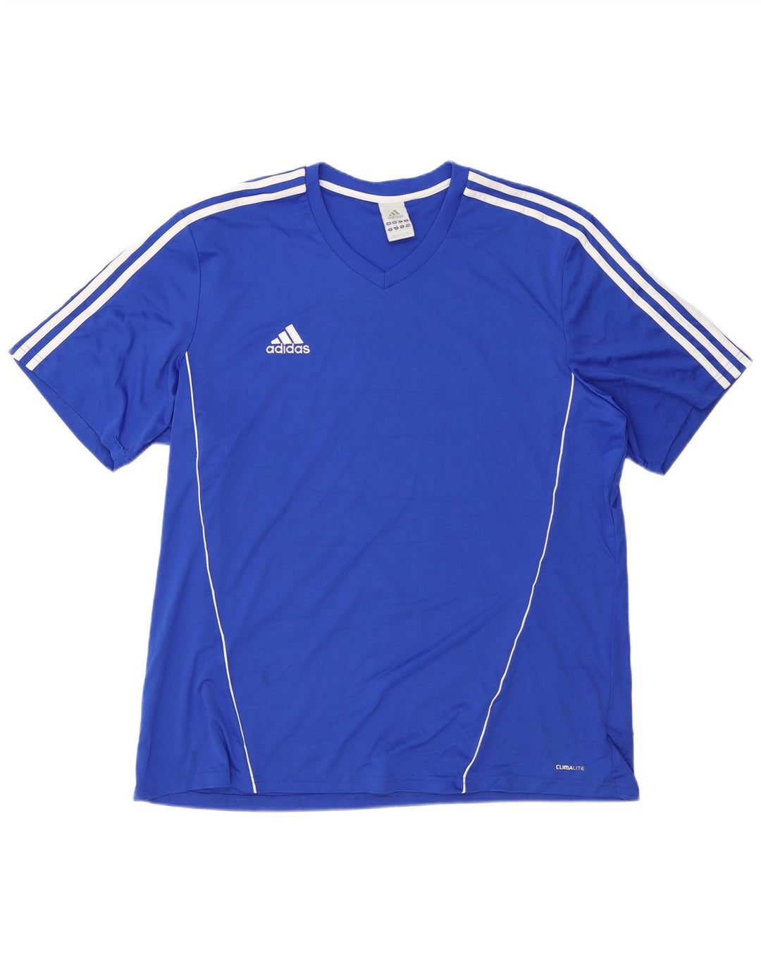 ADIDAS Hommes Climalite T-Shirt Haut 2XL Bleu Polyester