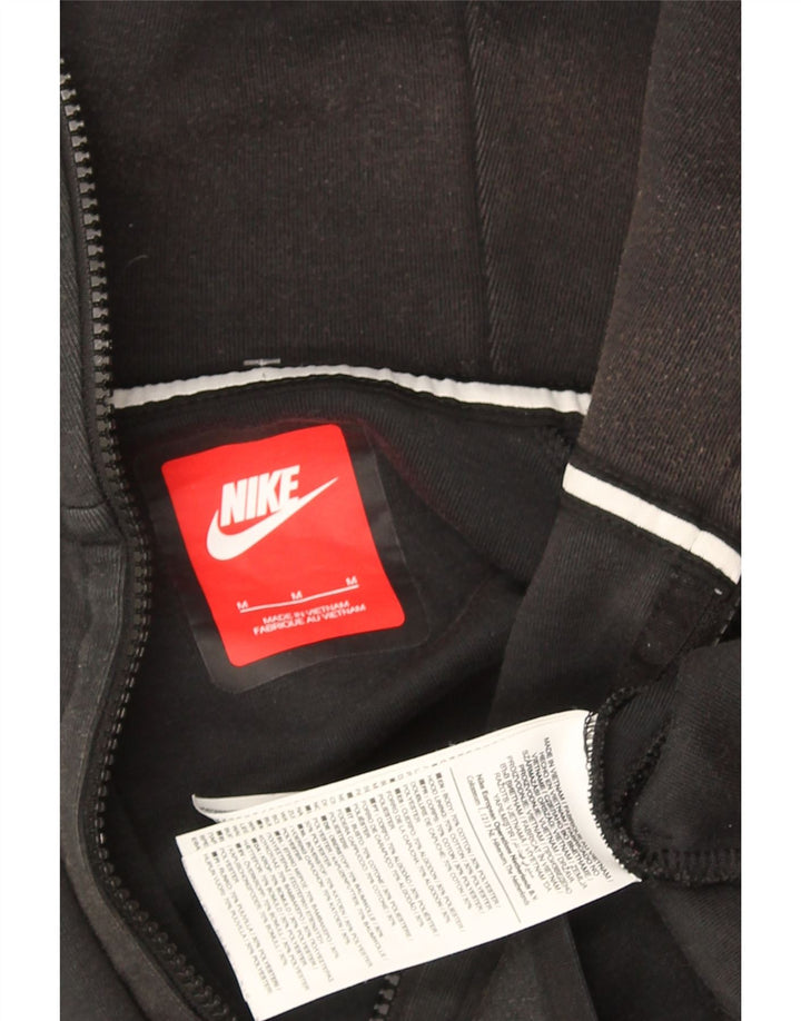 NIKE Pull à capuche zippé pour homme en coton gris moyen