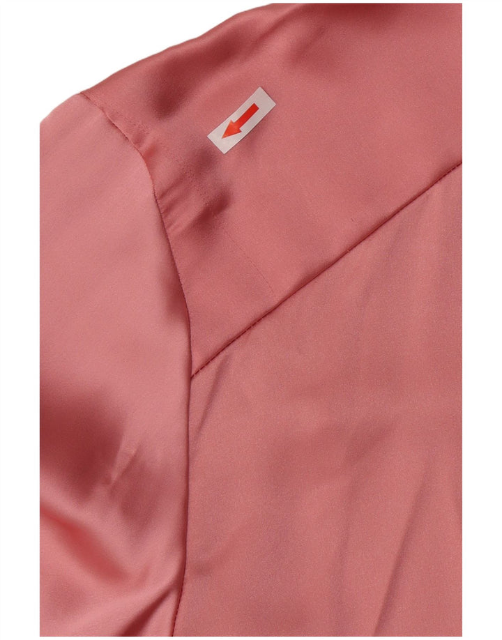 Zara Chemisier surdimensionné pour femme UK 14 Polyester rose moyen