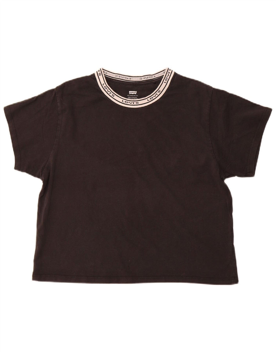 LEVI'S T-shirt graphique pour femme UK 14 Noir moyen