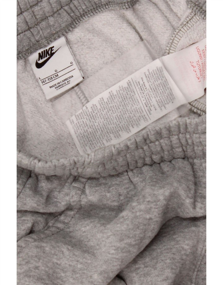 NIKE Pantalon de Survêtement Garçon Joggers 12-13 ans Large Gris Moucheté Coton