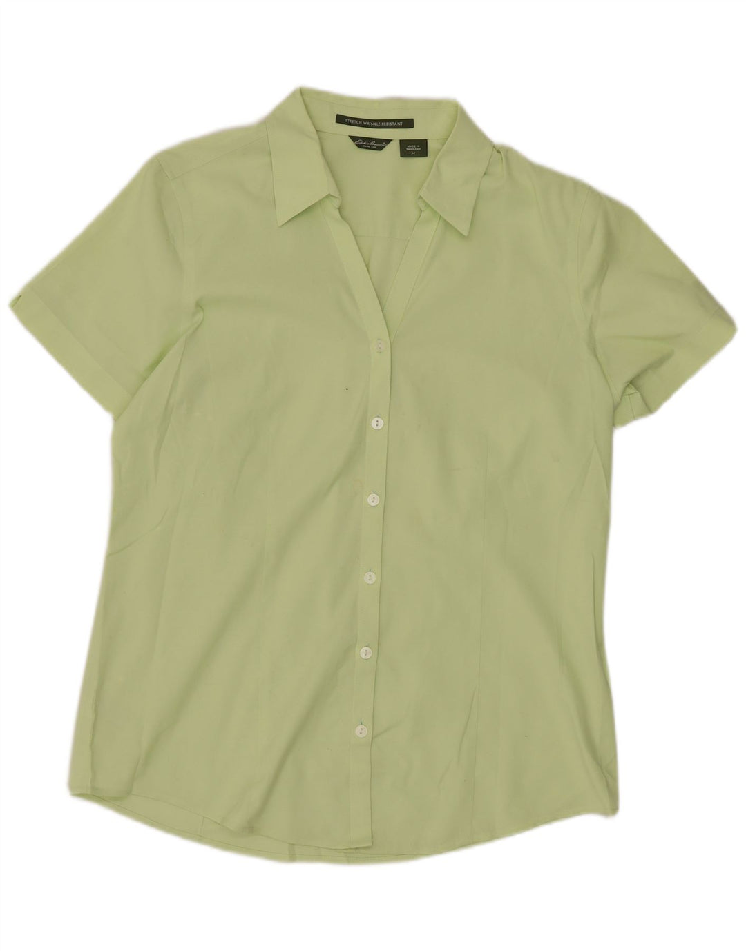 Eddie Bauer Chemise à manches courtes pour femme UK 14 Vert moyen