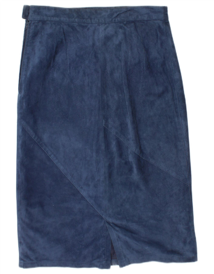 Robrik Ensemble jupe 2 pièces en daim pour femme IT 44 Medium W30 cuir bleu marine