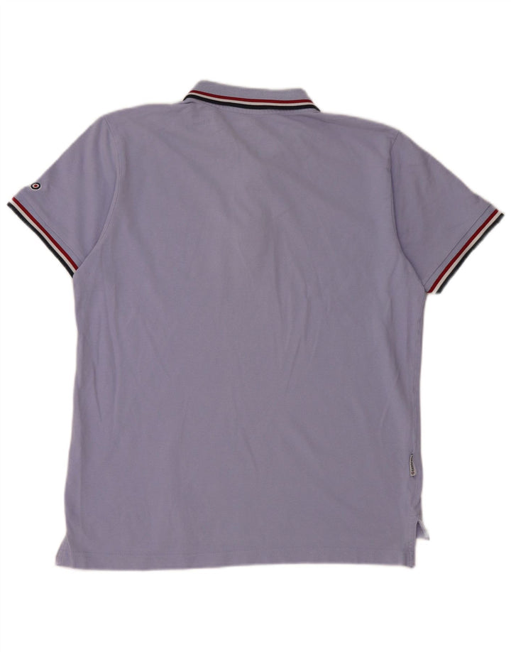 Lambretta Polo Homme Bleu Moyen Coton