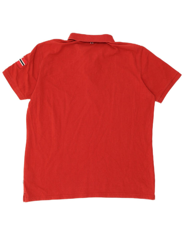 NAPAPIJRI Polo Homme 2XL Rouge Coton
