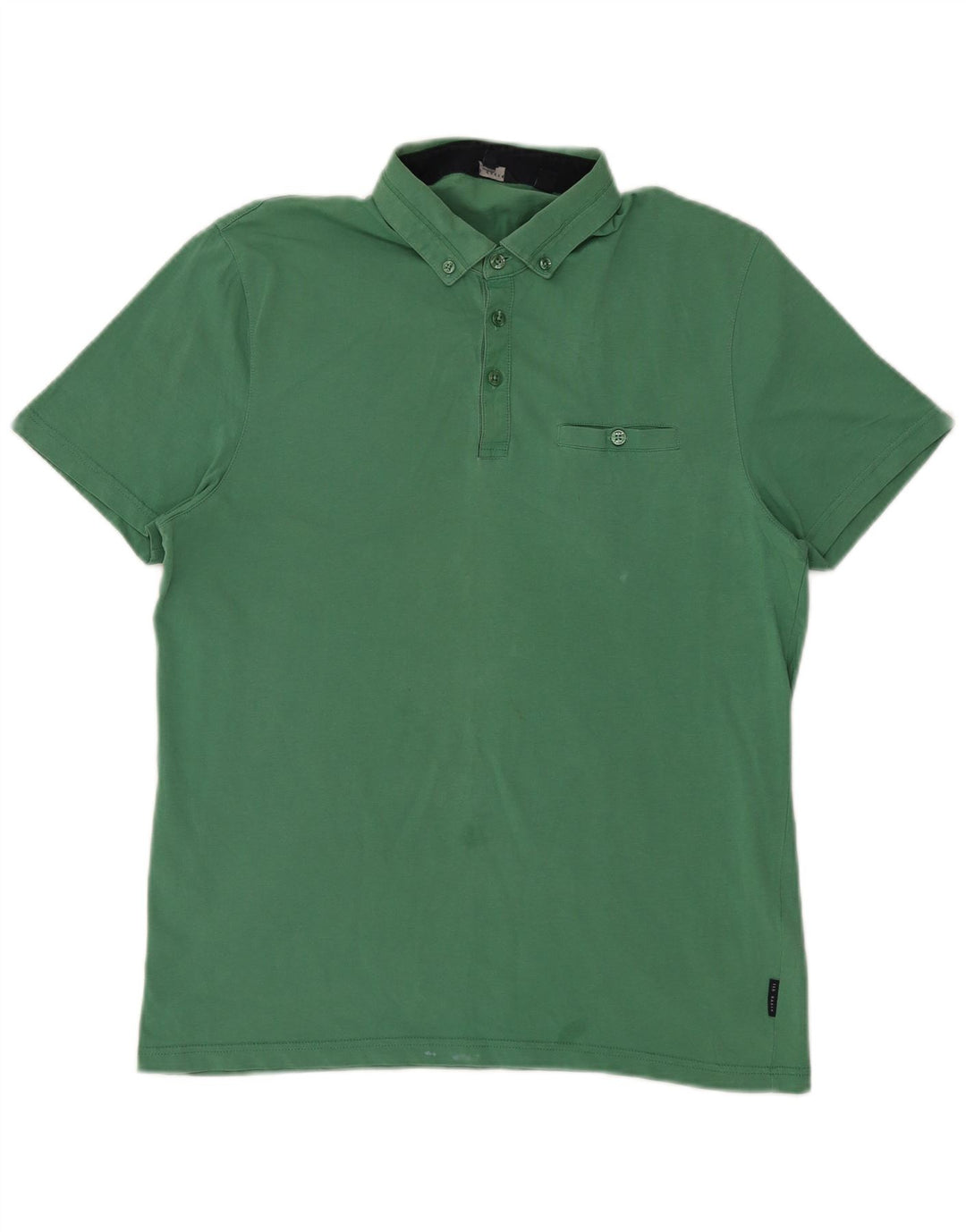 Ted Baker Polo Homme Taille 4 Grand Coton Vert
