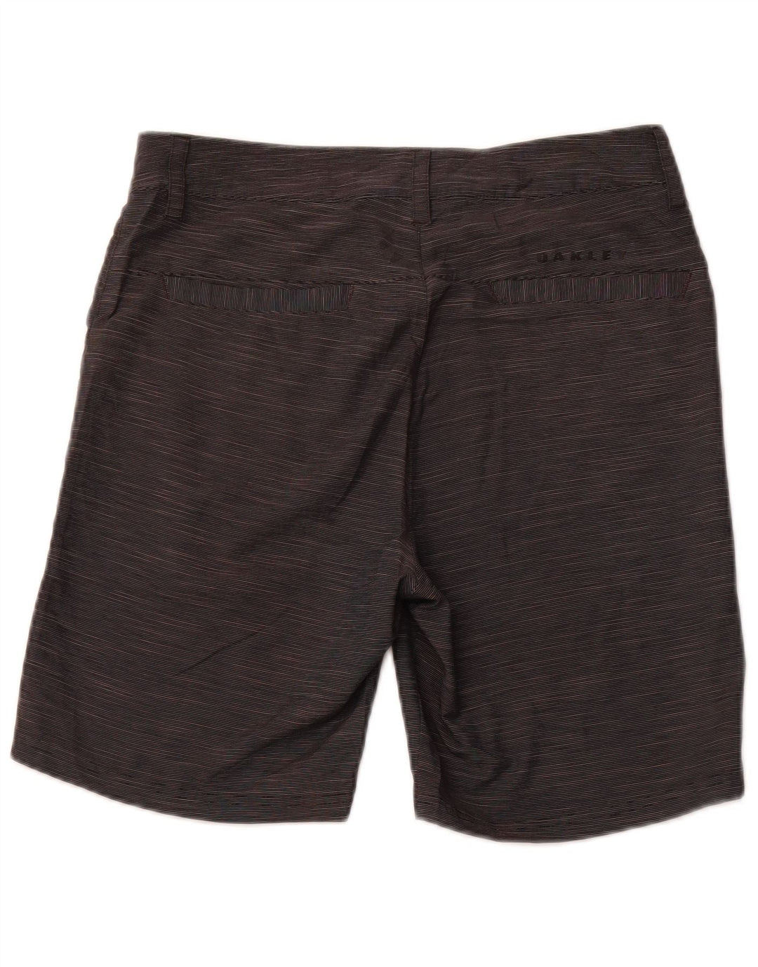 Oakley Short chino coupe classique W30 pour homme, gris moyen, rayures fines