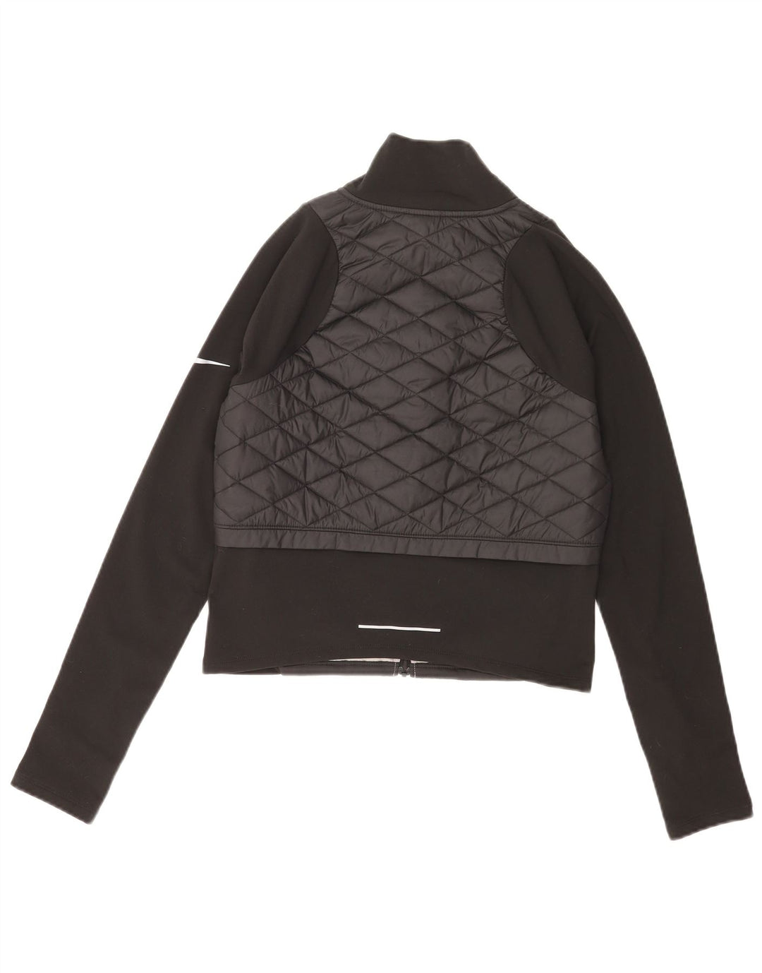 Nike Femme Running Rembourré Survêtement Top Veste UK 10 Petit Noir Polyester