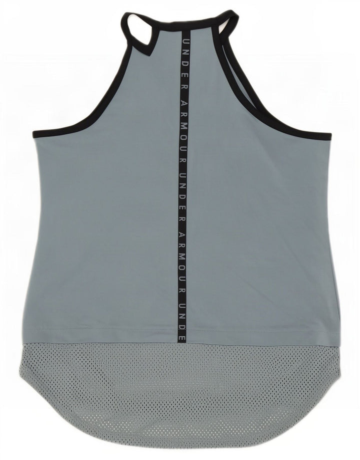 Under Armour Heat Gear Graphic Débardeur pour femme UK 12 Gris moyen
