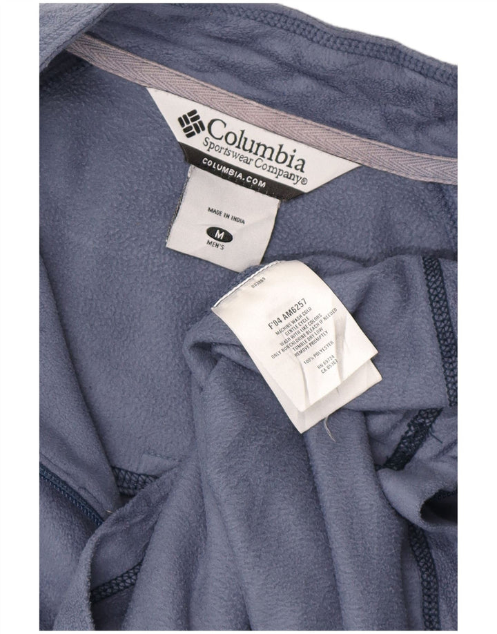 Columbia Pull Polaire à Col Zippé Homme Bleu Moyen Polyester