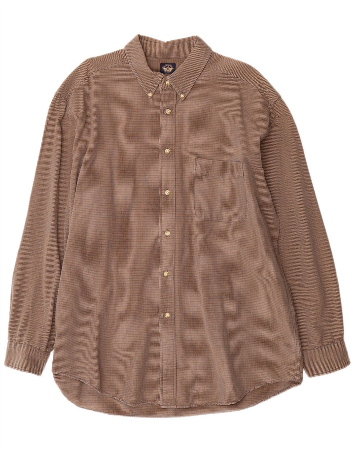Dockers Chemise Homme XL Marron Carreaux Coton