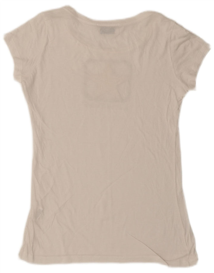 CONVERSE T-shirt graphique pour femme UK 12, coton blanc moyen