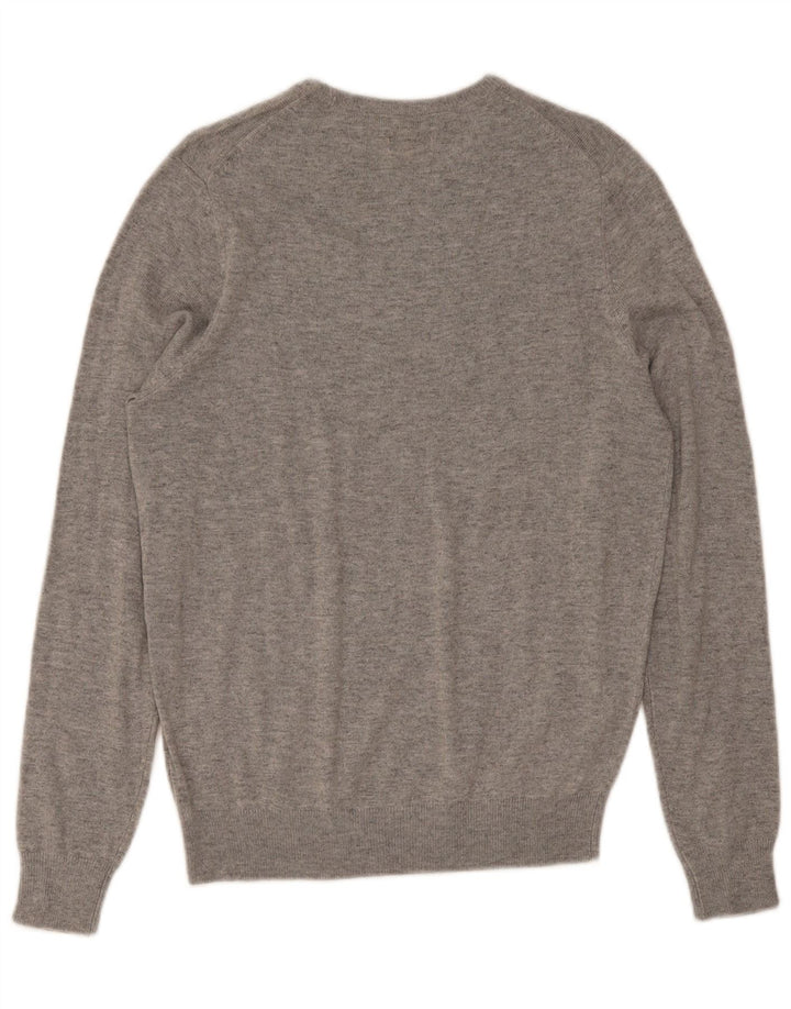 Dack's Pull Col Ras du Cou Homme Gris Moyen Acrylique
