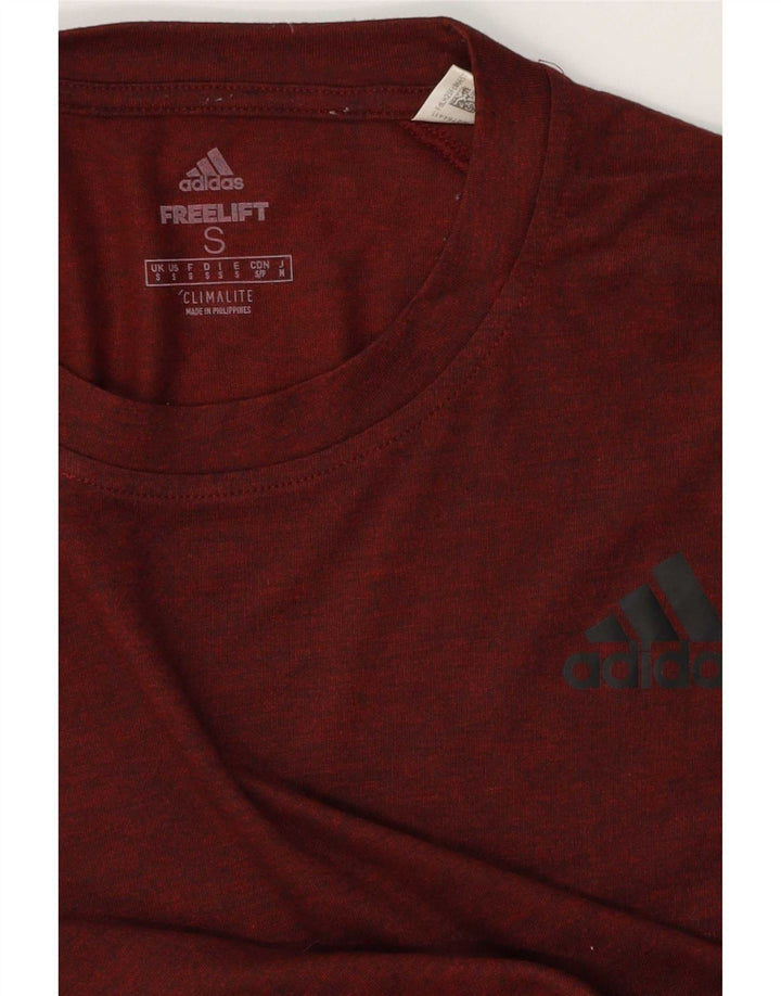 Adidas Climalite T-Shirt Top Petit Marron Moucheté