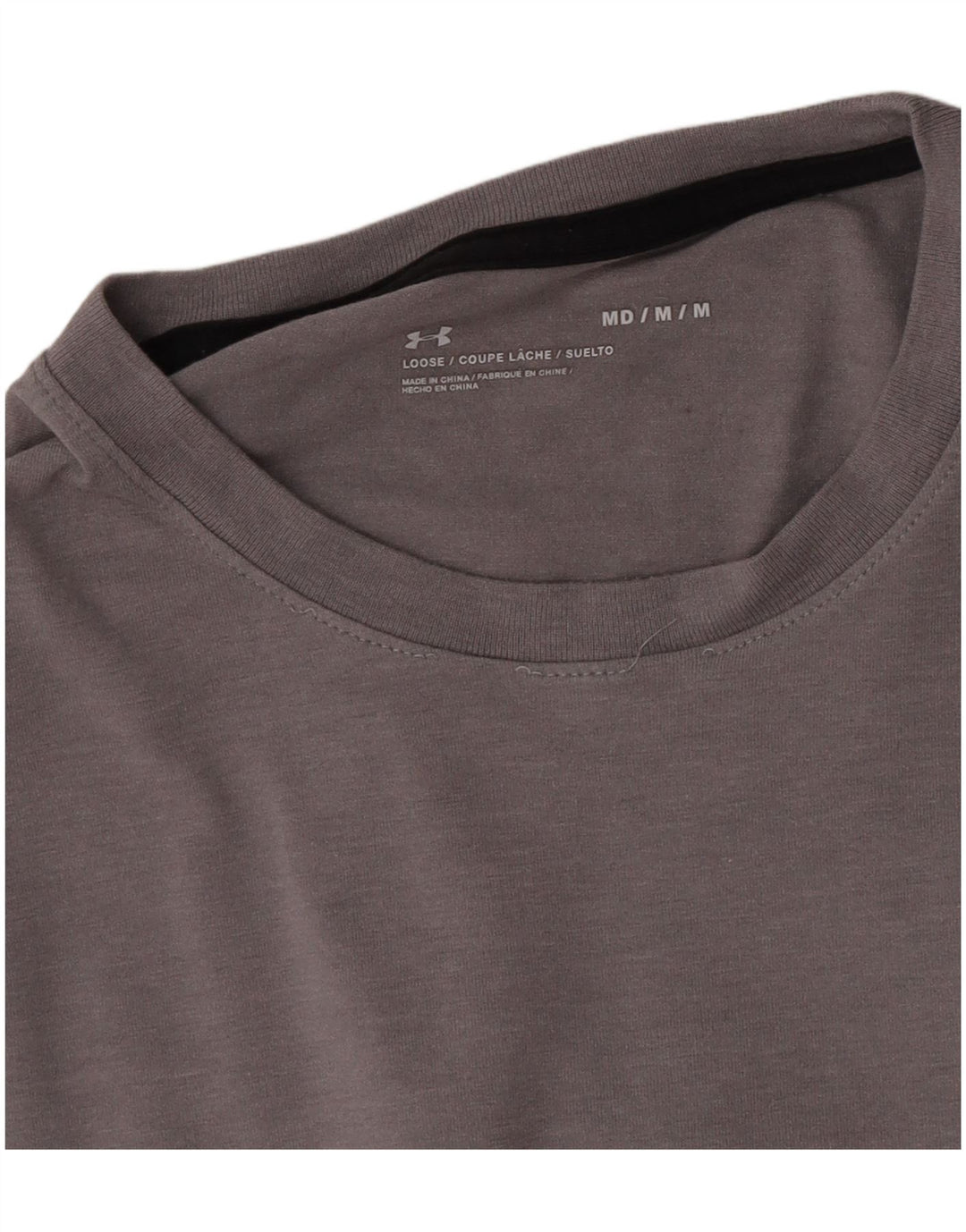 Under Armour Haut Graphique à Manches Longues Homme Gris Moyen