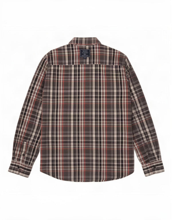 Timberland Chemise en flanelle pour garçon moyen 15-16 ans en coton à carreaux gris