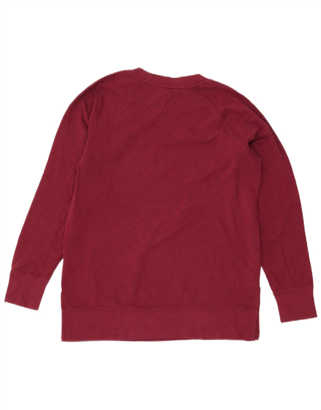 Eddie Bauer Sweat-shirt pour femme UK 14 en coton bordeaux moyen