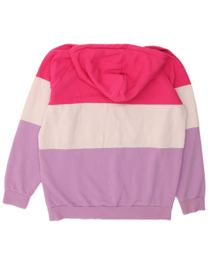 FILA Pull à capuche graphique pour femme UK 22 3XL Multicolore Colourblock