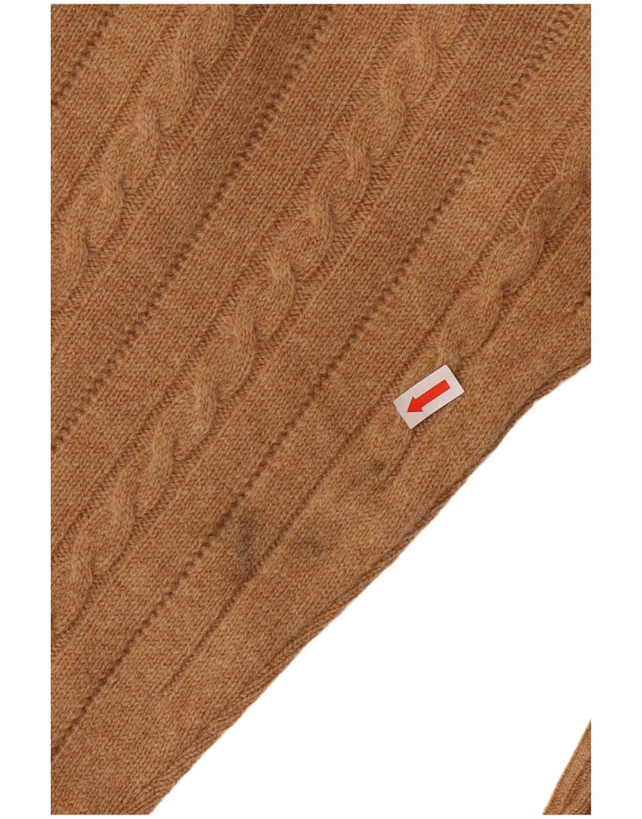 Braemar Pull à col rond pour homme EU 46 XL Marron Laine d'agneau