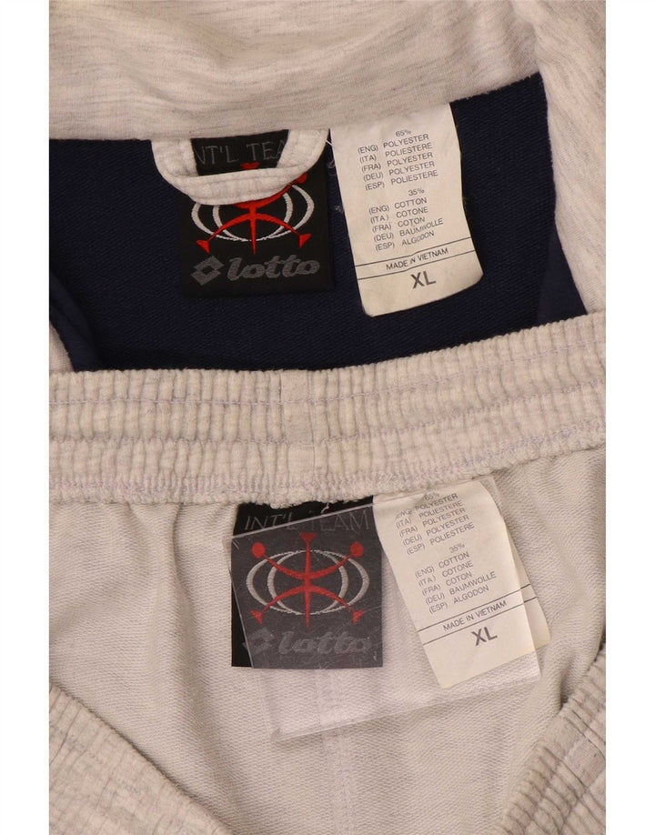 Lotto Survêtement complet graphique pour homme XL Gris Colorblock Polyester