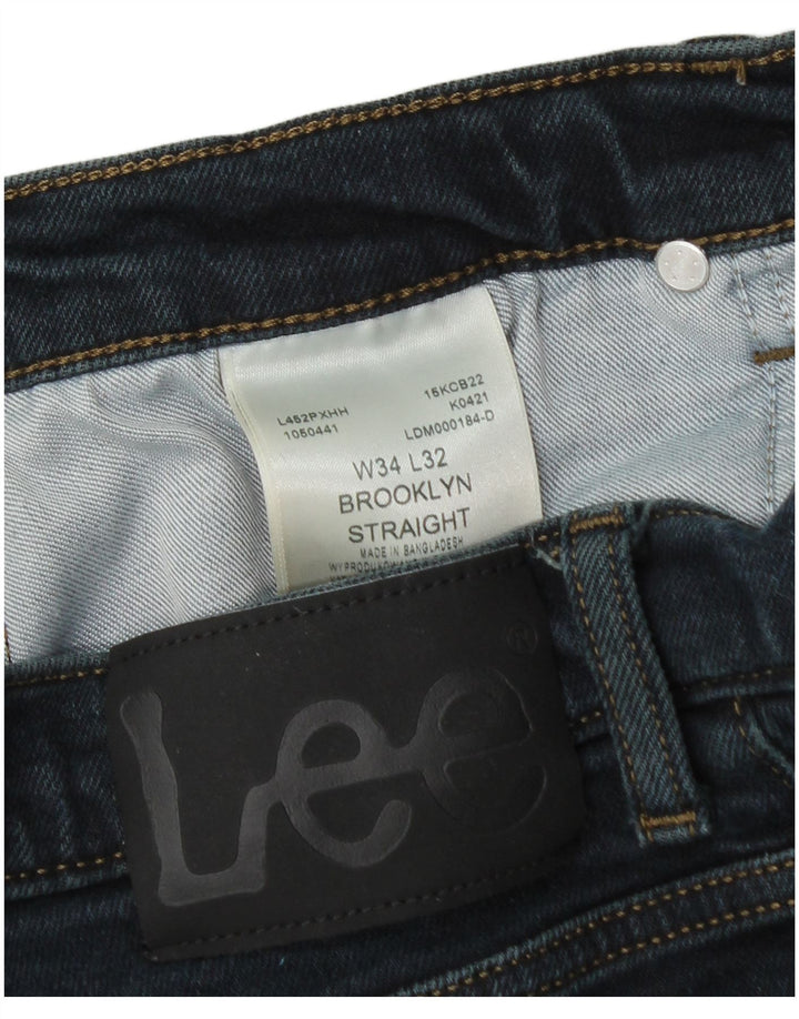 LEE Jean Droit Brooklyn Homme W34 L32 Bleu Coton