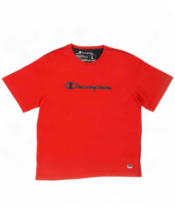 Champion T-shirt graphique pour homme Large Rouge