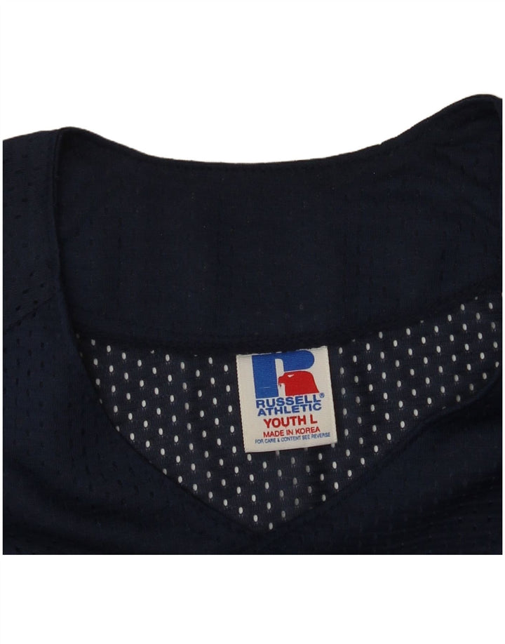 RUSSELL ATHLETIC Haut en Jersey pour Garçon 13-14 Ans Grand Bleu Marine
