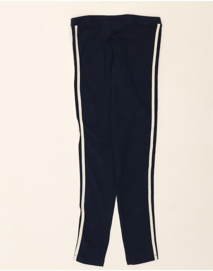 Adidas Leggings Femme UK 8 Petit Bleu Marine Coton